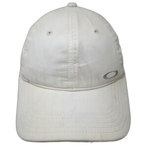 Oakley Baseball Cap White One Size Strapback Logo Textured Polyester Hat